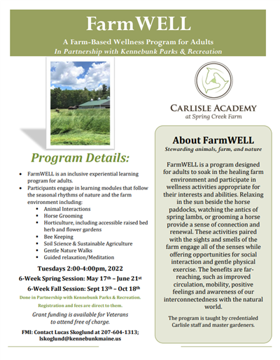 FarmWELL flyer